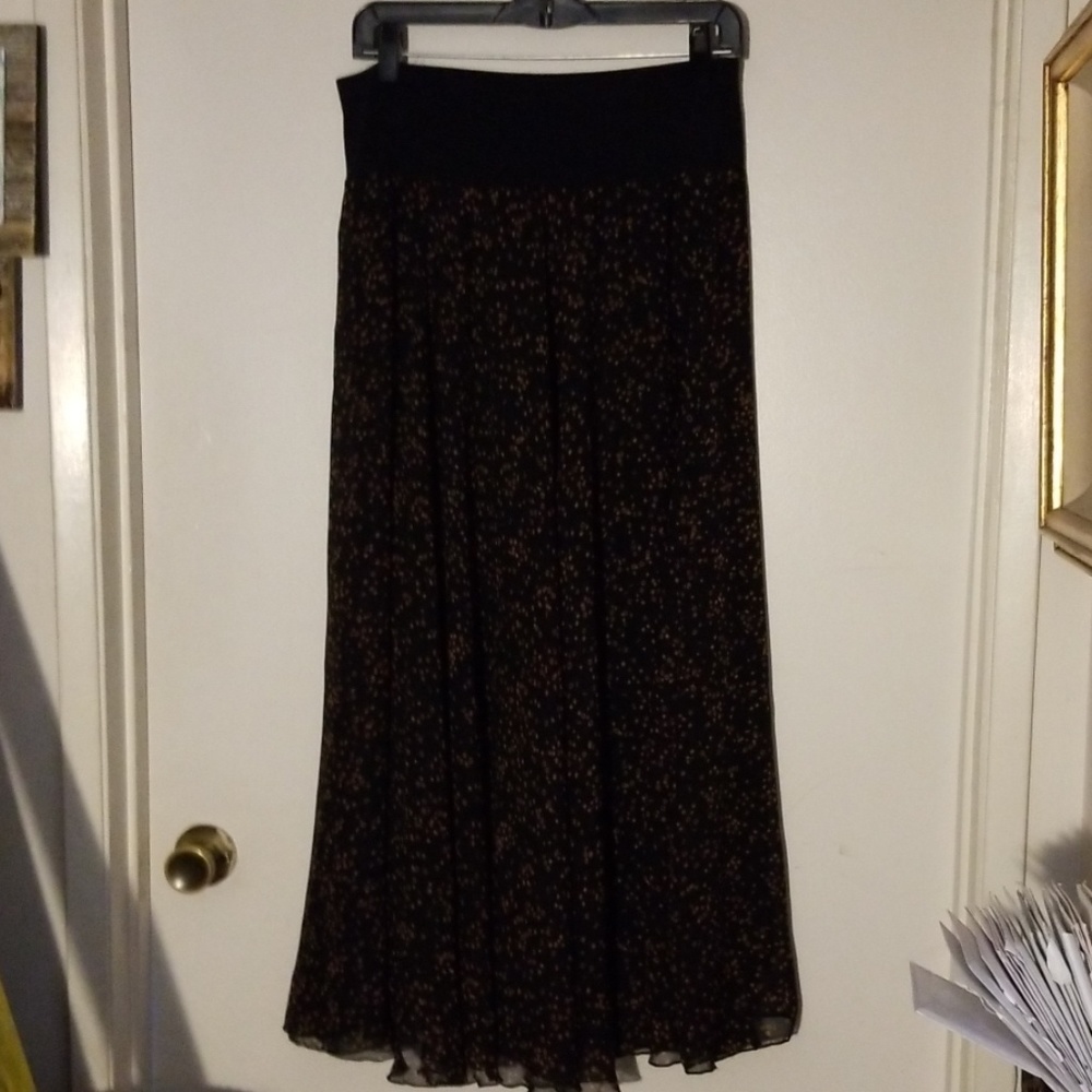 Flouncy chiffon maxi skirt